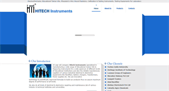 Desktop Screenshot of hitechinstrumentsindia.com