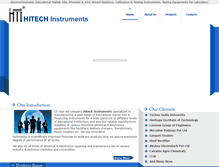 Tablet Screenshot of hitechinstrumentsindia.com
